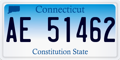 CT license plate AE51462