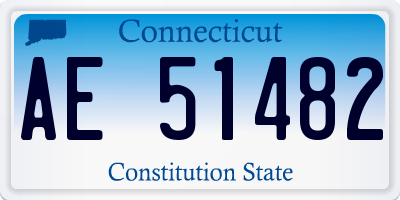 CT license plate AE51482