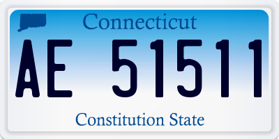 CT license plate AE51511