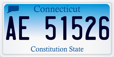 CT license plate AE51526