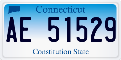 CT license plate AE51529