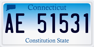 CT license plate AE51531