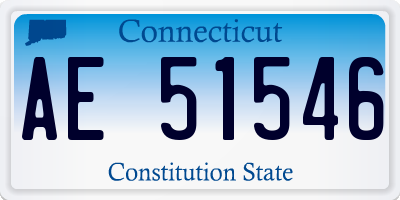 CT license plate AE51546