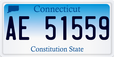 CT license plate AE51559