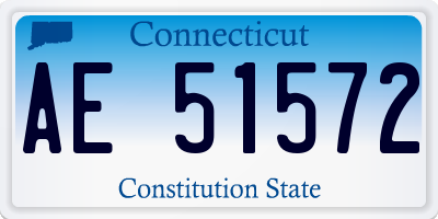 CT license plate AE51572