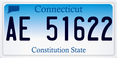 CT license plate AE51622