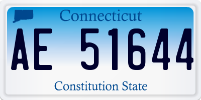 CT license plate AE51644