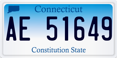 CT license plate AE51649