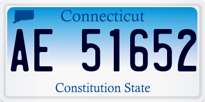 CT license plate AE51652
