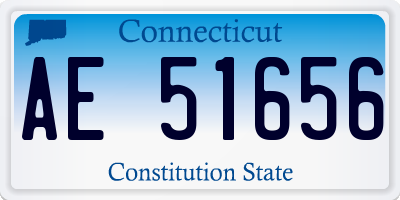 CT license plate AE51656