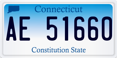 CT license plate AE51660