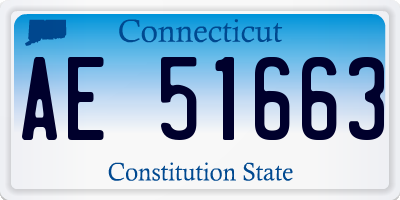 CT license plate AE51663