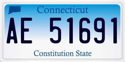 CT license plate AE51691