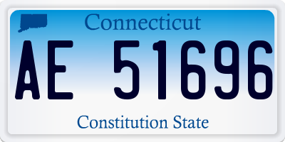 CT license plate AE51696