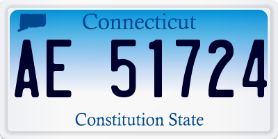 CT license plate AE51724