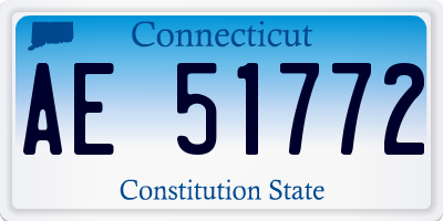 CT license plate AE51772