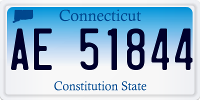 CT license plate AE51844