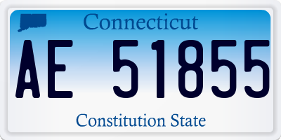 CT license plate AE51855
