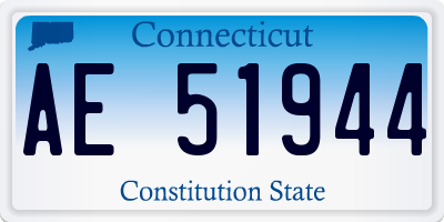 CT license plate AE51944