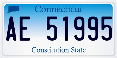 CT license plate AE51995
