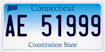 CT license plate AE51999