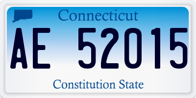 CT license plate AE52015