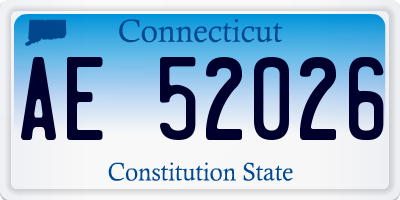 CT license plate AE52026