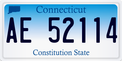 CT license plate AE52114