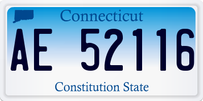 CT license plate AE52116