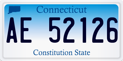 CT license plate AE52126