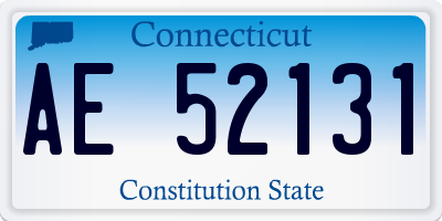 CT license plate AE52131