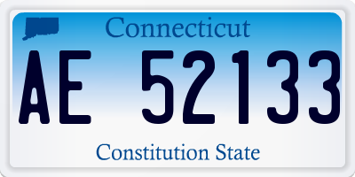 CT license plate AE52133