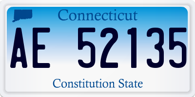 CT license plate AE52135