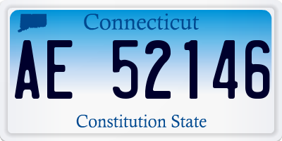 CT license plate AE52146