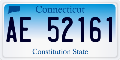 CT license plate AE52161