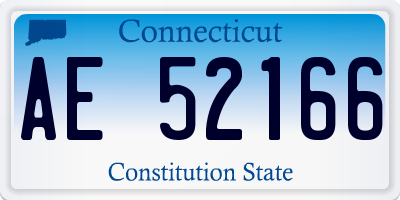 CT license plate AE52166