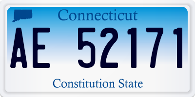 CT license plate AE52171