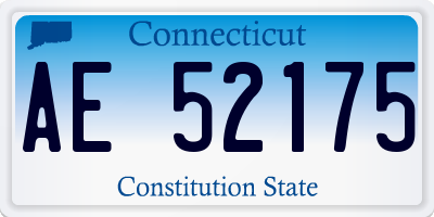 CT license plate AE52175