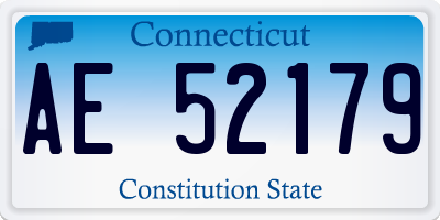 CT license plate AE52179