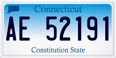 CT license plate AE52191