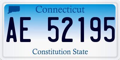 CT license plate AE52195