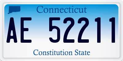 CT license plate AE52211