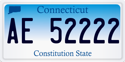 CT license plate AE52222