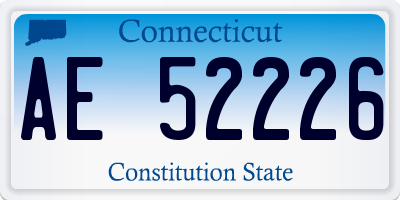 CT license plate AE52226
