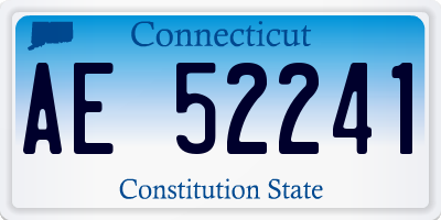 CT license plate AE52241