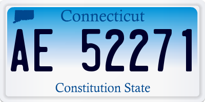 CT license plate AE52271