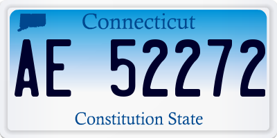 CT license plate AE52272