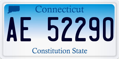 CT license plate AE52290