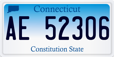 CT license plate AE52306