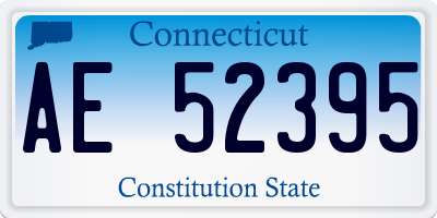 CT license plate AE52395